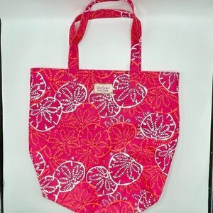 Lilly Pulitzer Sea Shell canvas tote for Estée Lauder